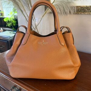 Kate Spade Brown Leather Dumping Satchel